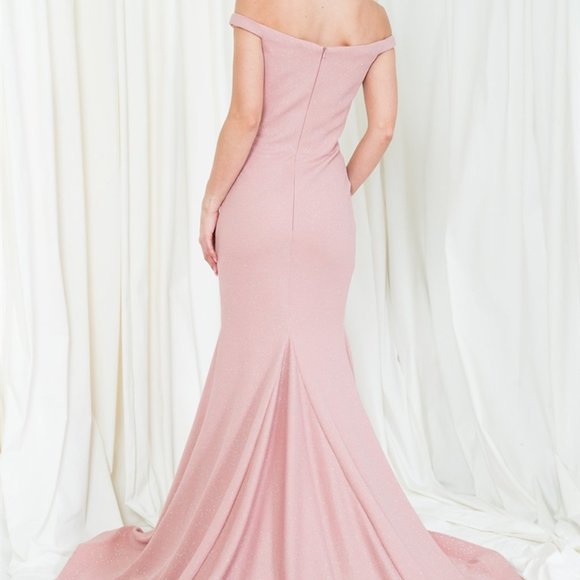 Rose Sweetheart Long Prom Dress ACKS010 - Picture 2 of 4